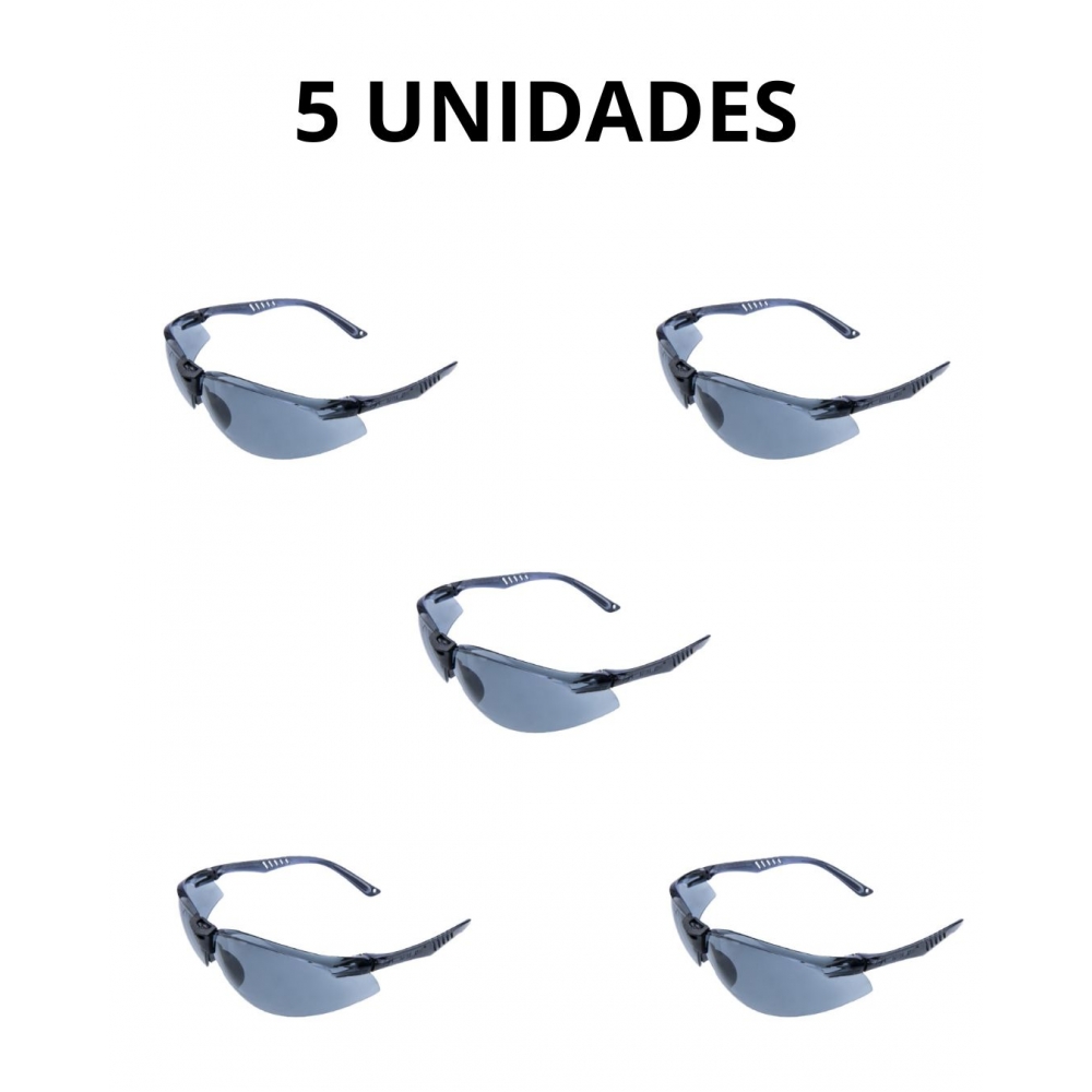 Óculos Neon Aintirisco Cinza C.a.35746 Pacote com 05un - Cinza