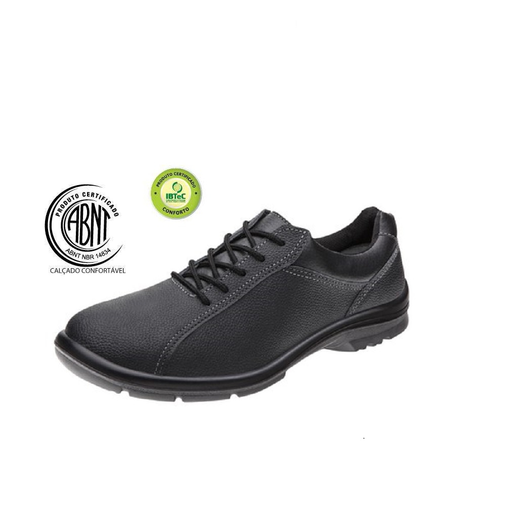 Sapato Marluvas Service com fechamento em cadarço - 50F60 SRV - Preto -  Polo do EPI - Muito mais Segurança para você!