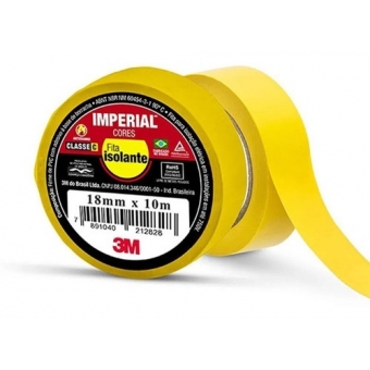 Fita Isolante 3M™ Imperial Cores 18mmx10  Pacote com 10un