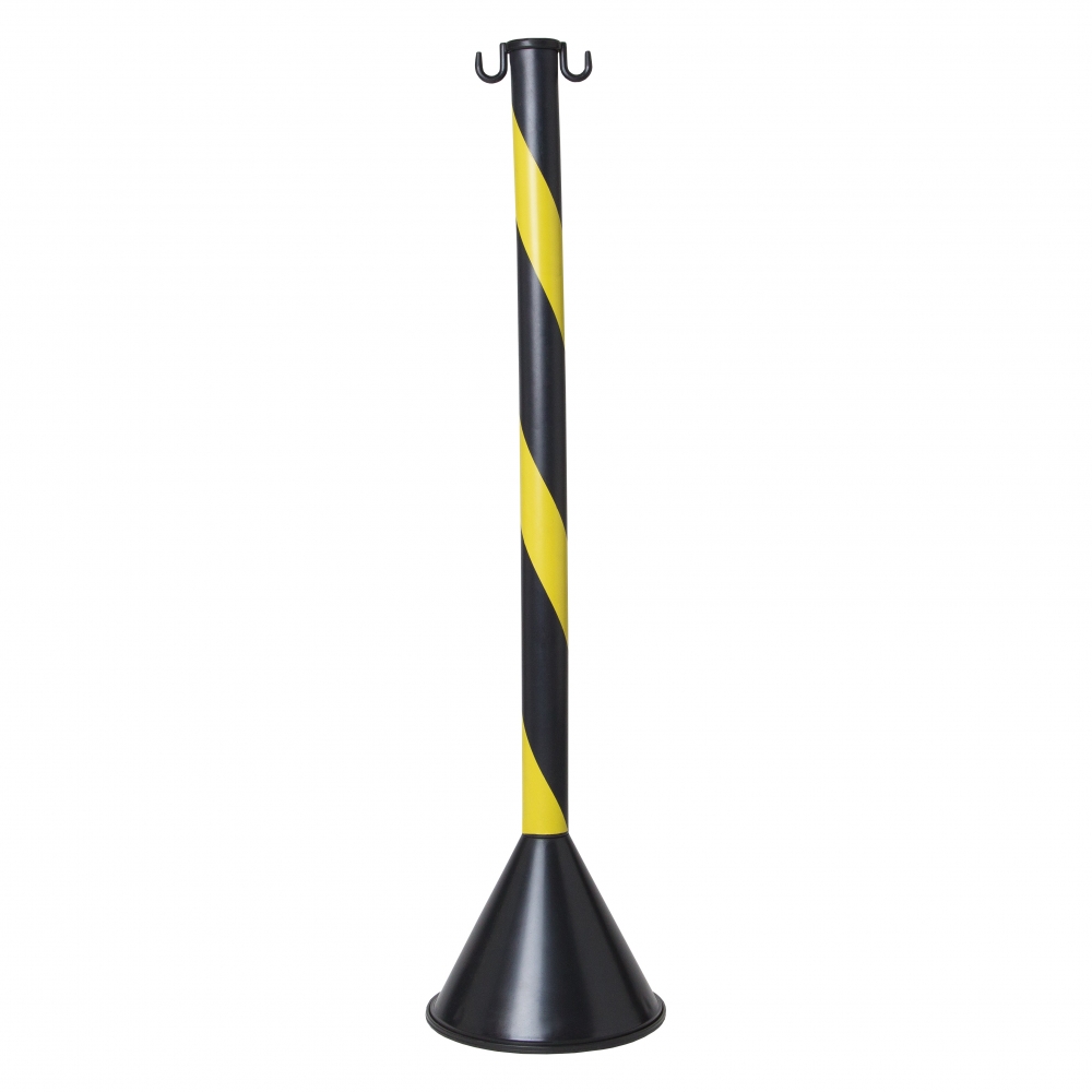 Pedestal para sinalização - Zebrado (Preto e Amarelo)