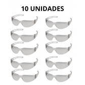 óculos Segurança Stylus Incolor - Embalagem com 10 peças
