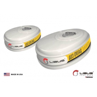 Cartucho Químico contra Vapores Orgânicos e Gases Ácidos (VOGA) Libus