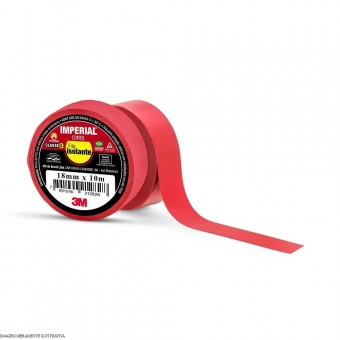 Fita Isolante 3M™ Imperial Cores 18mmx10  Pacote com 10un